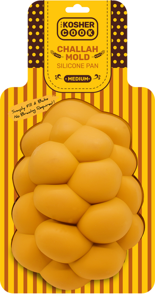 Silicone Challah Braid Bread Mold Bakeware, Perfect Kosher Challah Braided Baking Mold Pan, No Shaping Required- Assorted Sizes