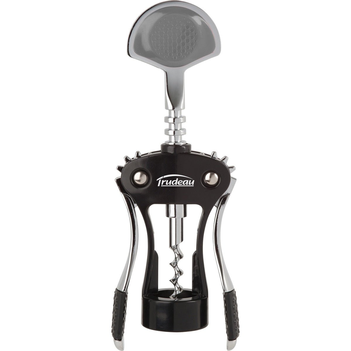 Trudeau - SS Deluxe Wing Corkscrew, Silver/Black, 7.5''