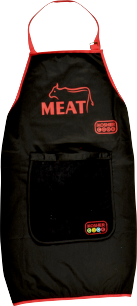 The Kosher Cook Aprons Assorted- Dairy-Blue, Meat-Red, Parve-Green