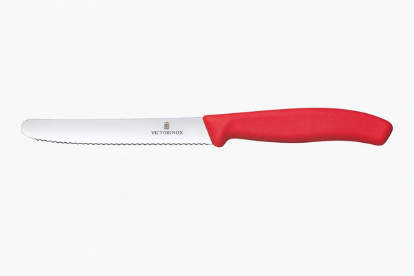 Victorinox Swiss Classic Paring Knife With Serrated Edge, Round Point Assorted Colors