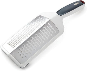 Zyliss Smooth Glide Dual Grater - Dual Two-Sided Cheese Grater for Medium and Coarse Grating - Kitchen Grater for Chocolate, Ginger, Nutmeg and Hard Cheeses - Dishwasher Safe - White