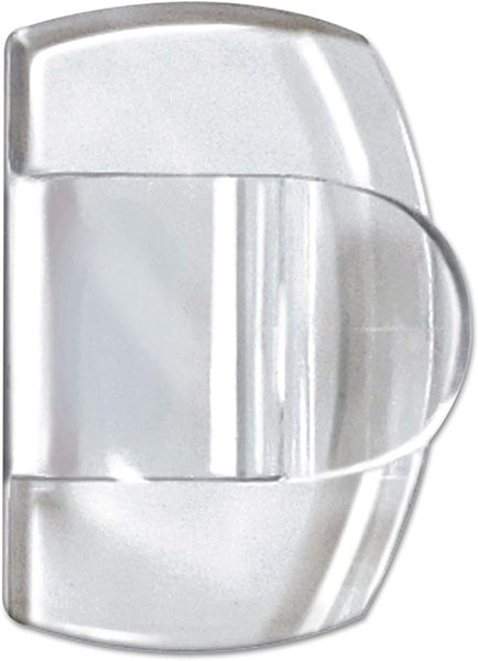 Command Cord Clip, Round, 3/4-Inch W, w/Adhesive, Clear, 4/Pack