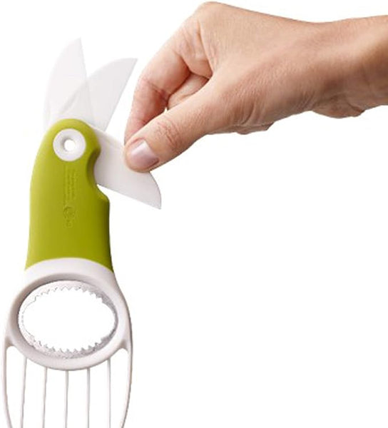 Joseph Joseph GoAvocado 3-in-1 Avocado Slicer, Green