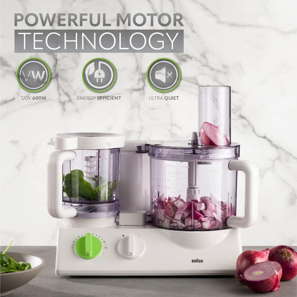 Braun 12 in 1 Multi-Functional Food processor | Kitchen System With Dual Control Technology, chopper, Blender, Juice Extractor, Citrus Juicer and French fry disc