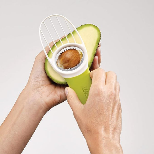 Joseph Joseph GoAvocado 3-in-1 Avocado Slicer, Green