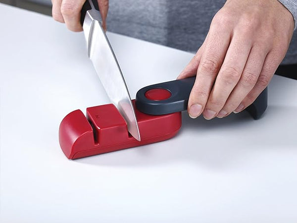 Joseph Joseph Rota Folding Knife Sharpener and Honer, Red