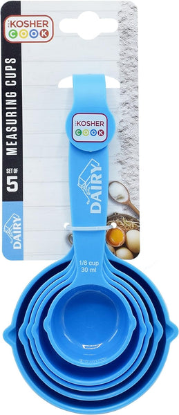 The Kosher Cook, 5 Piece Set Measuring Cups Assorted Colors