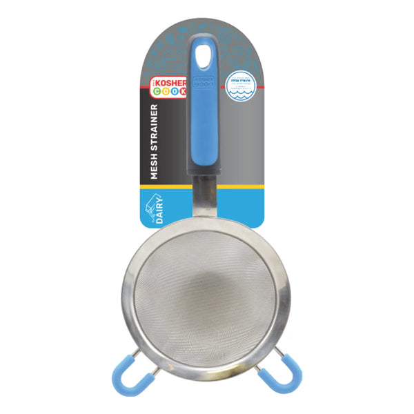 The Kosher Cook, 4" Mesh Strainer Stainless Steel - Fine Mesh, Assorted Colors