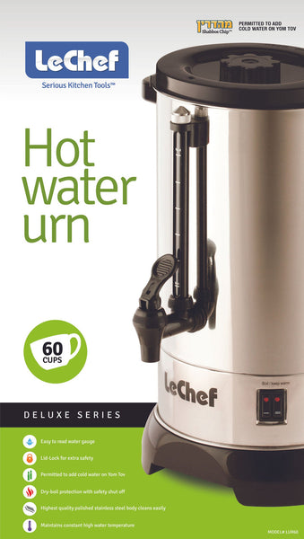 LE'CHEF ELECTRIC HOT WATER URN 60 CUP