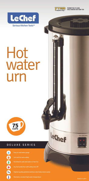 LE'CHEF ELECTRIC HOT WATER URN 75 CUP