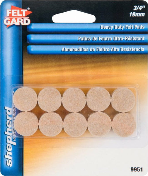 FELT GARD PADS-H.D.LIGHT BROWN 3/4″