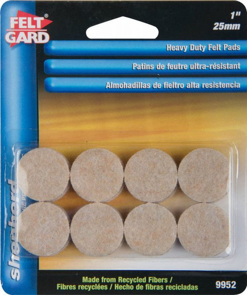 FELT GARD PADS-H.D.LIGHT BROWN 1″