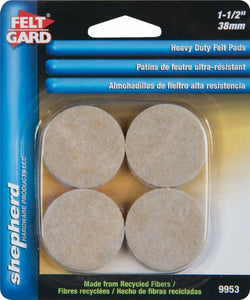 FELT GARD PADS-H.D.LIGHT BROWN 1.5″