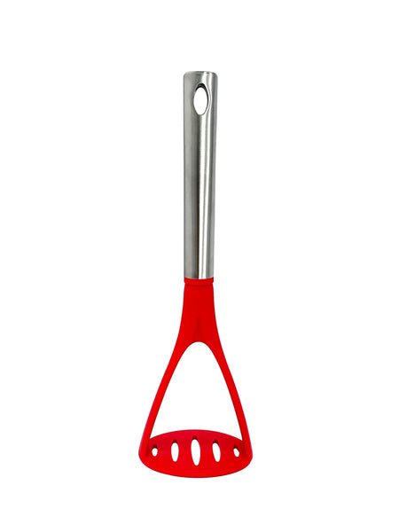 Millvado - Nylon Utensils SS Handle, Potato Masher, 11'' Assorted Colors