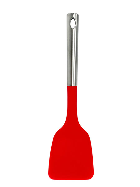 Millvado - Nylon Utensils SS Handle, Solid Turner, 13.5'' Assorted Colors