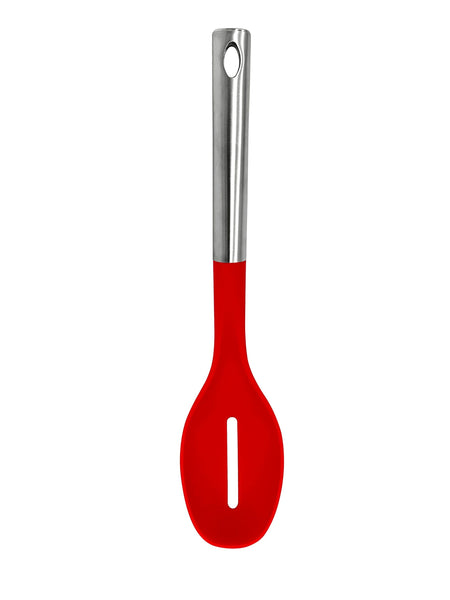 Millvado - Nylon Utensils SS Handle, Slotted Spoon, 13.5'' Assorted Colors