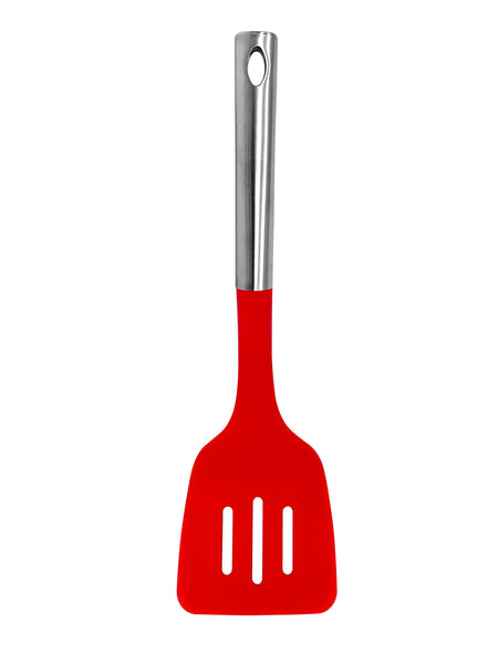 Millvado - Nylon Utensils SS Handle, Slotted Turner, 13.5'' Assorted Colors