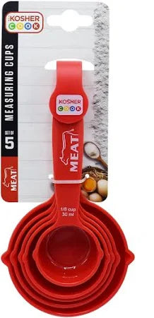 The Kosher Cook, 5 Piece Set Measuring Cups Assorted Colors