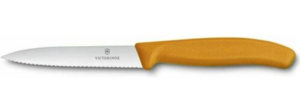 Victorinox 4 Inch Swiss Classic Paring Knife with Serrated Edge, Spear Point