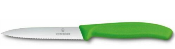 Victorinox 4 Inch Swiss Classic Paring Knife with Serrated Edge, Spear Point