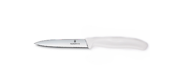 Victorinox 4 Inch Swiss Classic Paring Knife with Serrated Edge, Spear Point
